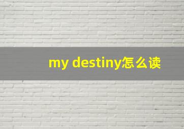 my destiny怎么读